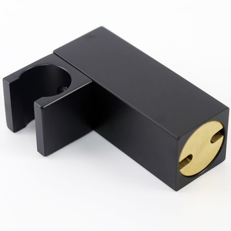 Support de Douche Noir Mat Support Pommeau de Douche Montage Mural Support de Douche à Main Laiton Support de Tête de Douche (1/5)