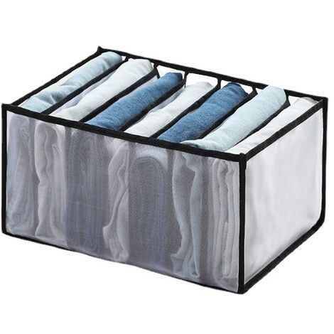 Boîte de rangement pour sous-vêtements, boîte de rangement pour chaussettes pliable, boîte de rangement pour tiroir, peut stocker des soutiens-gorge, des chaussettes, des culottes (1/5)