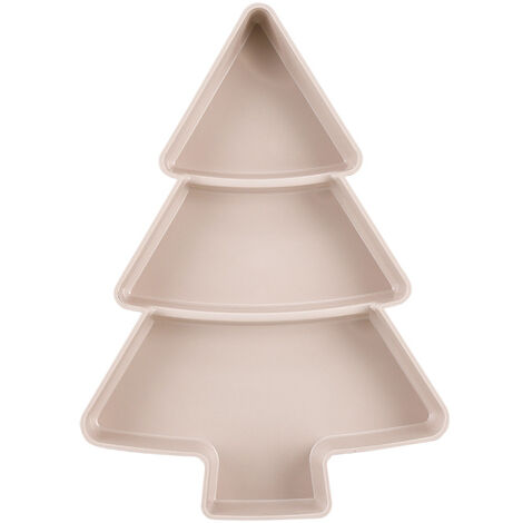 Creative arbre de noël forme bonbons Snack noix fruits secs plateau en plastique Snack bol petit déjeuner plateau fête de mariage Dessert (1/5)