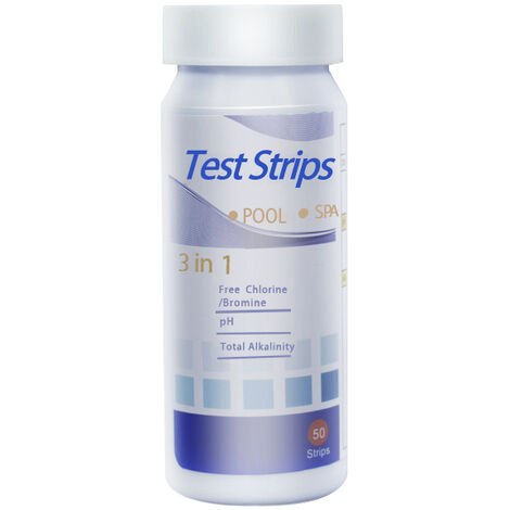 Bandelettes de test de dureté de l'eau - Kit de test rapide et facile avec 50 bandelettes à 0-425 ppm Test de dureté totale de calcium et de magnésium Idéal pour les adoucisseurs Lave-vaisselle Puits (1/5)