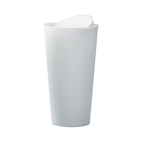 Porte-gobelet seau de rangement poubelle de bureau petite poubelle poubelle  de bureau à domicile(Blanc)