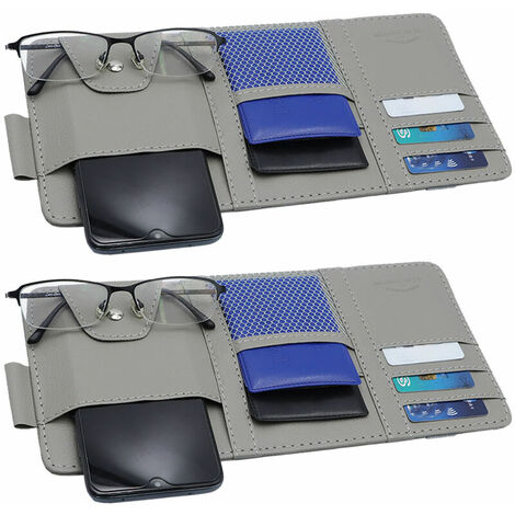 Sac de rangement multifonctionnel en cuir pour voiture (1/5)