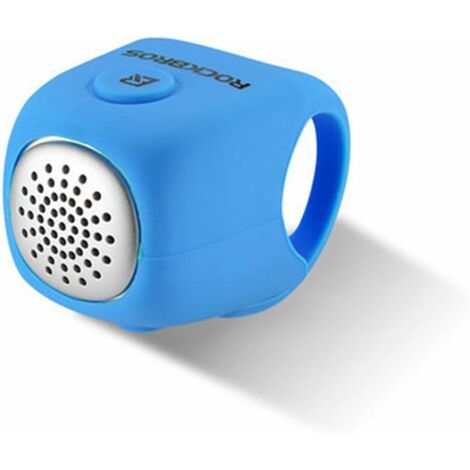 Sonnettes Électrique Vélo, Klaxon Vélo Électronique, Mini Avertisseur Sonore Cloche Étanche Bell 80dB, Universelle Fixation Élastique en Silicone (bleu) (1/5)