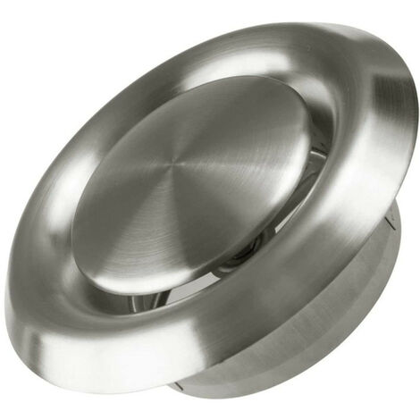 Grille d'Aération, Adjustable Grille de ventilation en Acier Inoxydable Bouche d’Extraction Ronde Murale Ventilation Hotte（6 pouces） (1/5)
