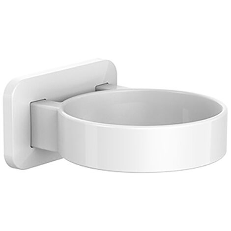 Plastique Cheveux Séchoir Support Noir Mural Plastique Cheveux Séchoir Support Lisseur Rack Porte Organisateur pour Le Rangement Du Sèche-cheveux De Salle De Bain 1 Pièce (blanc) (1/5)