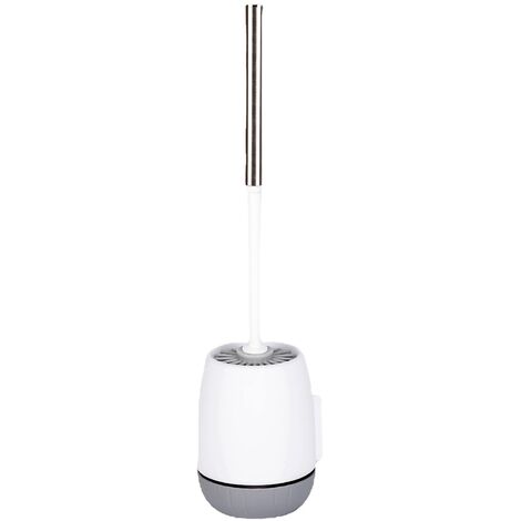 Brosse de toilette en silicone avec support à séchage rapide