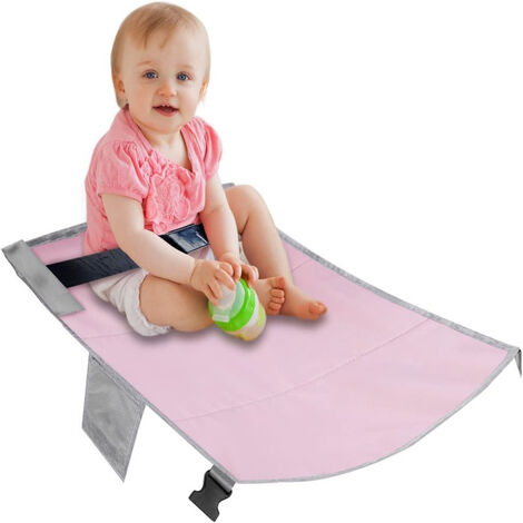 Rallonge de siège de lit de voyage pour repose-pieds d'avion pour enfants(rose) (1/5)