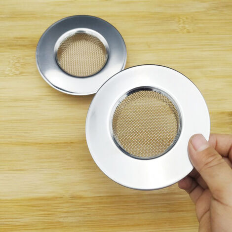 Lot De 3 Crépines Pour évier/douche - Acier Inoxydable - Filtre à Cheveux, Anti-bouchon - Installation Rapide