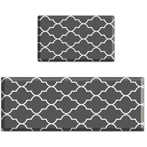 Tapis de cuisine imperméable antidérapant pour la cuisine, le sol de la maison, le bureau, l'évier, la buanderie (1/3)