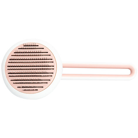 Brosse Chiens et Chats,Brosse Poils Animaux Autonettoyante Facile à Enlever des Poils Morts et Sous-Poils en Un Clic, Brosse de Toilettage pour Chiens et Chats Poil Courts et Longs(rose) (1/5)