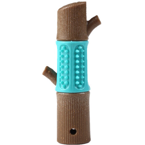 Jouet pour animaux de compagnie chien molaire bâton résistant à l'usure et aux morsures jouet de nettoyage des dents chien à mâcher jouet interactif éducatif(bleu) (1/5)