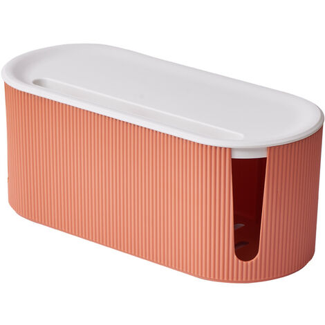 Boîtes de câbles design - Gestion des câbles - Boîtes de rangement pour barrettes d'alimentation(orange crépusculaire) (1/5)