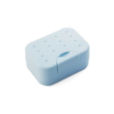 Porte-savon de voyage Porte-savon portable avec couvercle Porte-savon en plastique Conception de serrure de porte-savon étanche pour la randonnée, la maison, la douche, la salle de bain (1/5)