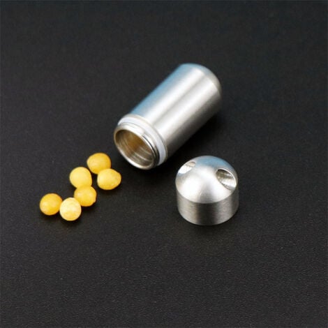 1 paquet de micro porte-clés porte-pilule, étui à pilules portable