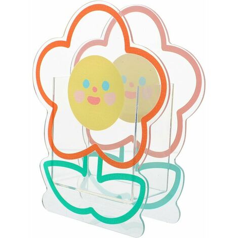 Porte-stylo dessin animé vase acrylique boîte de rangement transparente vase transparent porte-stylo acrylique fille pinceau de maquillage (1/5)