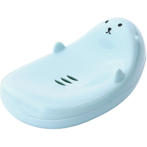 Salle de bain Mignon Dessin Animé Animal en Forme de Boîte à Savon Vidange de Savon Les Enfants Tombent Amoureux du Bain Cuisine Accessoires de Salle de Bain (1/5)