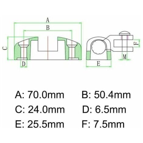 2 Charnières Pont Bateau MagiDeal - Acier Inoxydable 316 - Pour Auvent Bimini