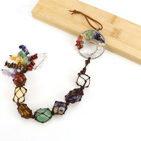 Arbre De Vie Chakra En Pierre Naturelle - Décoration Feng-Shui - 9-10 Cm - Cadeau Spiritualité