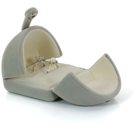 Bague à Diamant De Mariage De Fiançailles Dans La Boîte à Bijoux Image