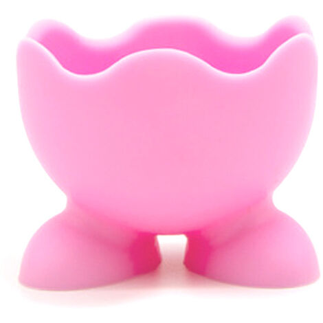 3-Pack Silicone Coquetier Plateau Silicone Coquetiers Protéger Les Oeufs Réutilisable Silicone Toilettage Oeuf Titulaire Silicone Givré Oeuf Titulaire(rose) (1/5)