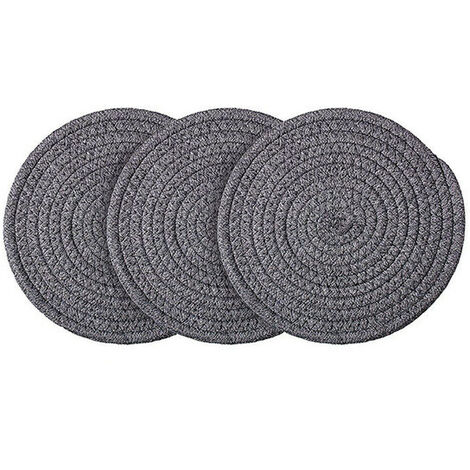 tapis chauffants gris foncé pour comptoirs de cuisine, tapis chauffants en coton(coton gris foncé 25cm) (1/3)