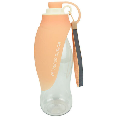 Bouteille d'eau pour chien Voyage en silicone Portable Bouteille d'eau pour chien Voyage(orange) (1/5)