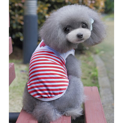 Vêtements pour chiens Chemises pour chiots à rayures T-shirt de marin pour animaux de compagnie Vêtements d'été Vêtements pour chiens Vêtements pour chiens Chats（bleu XL）