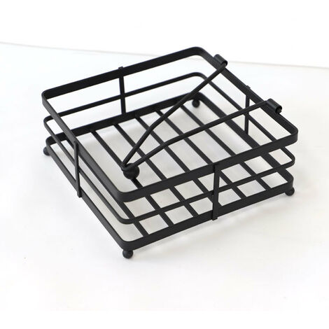 Tbest Porte-serviettes En Métal à Motif Découpé, élégant, Résistant Et