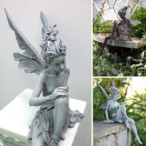 Statues D'ange Priant, Figurine D'ange Paisible Pour Cour, Patio, Pelouse, Décoration De Fée, Décoration D'extérieur