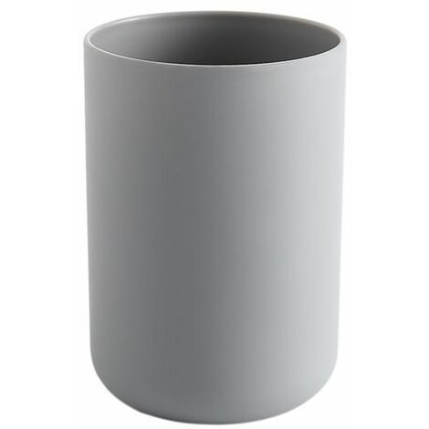 Gobelets à dents, porte-brosses à dents de salle de bain, tasses, gobelets en plastique(gris) (1/5)