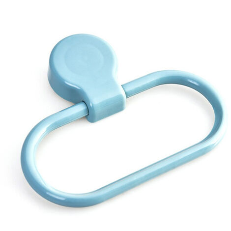 Anneau porte-serviettes Anneau porte-serviettes auto-adhésif Anneau porte-serviettes en plastique（bleu） (1/5)