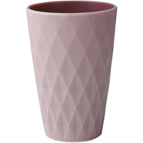 Gobelet en plastique de 450 ml, design de style nordique, solide et résistant aux chutes(rose clair) (1/5)