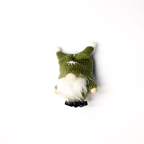 Ornements d'arbre de Noël, poupées de Noël Père Noël suédois scandinave Ornement d'arbre de Noël suédois en peluche Gnome scandinave Ornement de Noël Père Noël Pagne d'arbre de Noël(vert) (1/5)