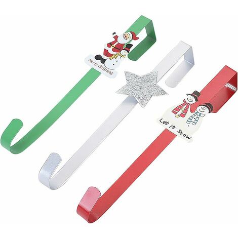 Set De 3 Crochets En Inox Noir - Support Mural Adhésif - Porte