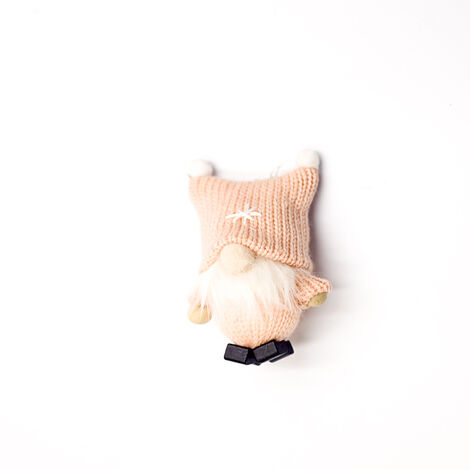 Ornements d'arbre de Noël, poupées de Noël Père Noël suédois scandinave Ornement d'arbre de Noël suédois en peluche Gnome scandinave Ornement de Noël Père Noël Pagne d'arbre de Noël（rose） (1/5)