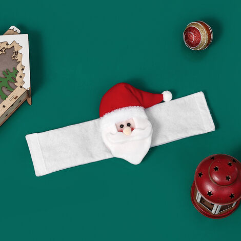Rideaux de Noël, Père Noël et bonhomme de neige, boucles de rideaux de Noël, clips de boucles de fenêtre(aîné) (1/5)