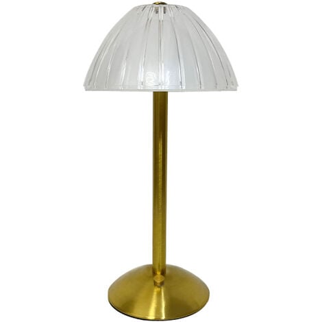 Lampe de table LED sans fil, lampe de table à batterie, lampe de table LED à intensité variable – Salon, lampe de chevet de chambre à coucher, 3 couleurs de lumière