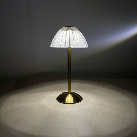 Lampe de table LED sans fil, lampe de table à batterie, lampe de table LED à intensité variable – Salon, lampe de chevet de chambre à coucher, 3 couleurs de lumière