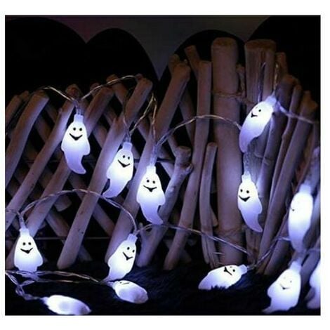 Guirlandes Lumineuses Halloween,3m*20 LEDs Guirlande Fantôme, à LED