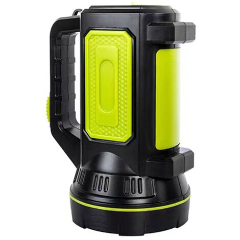 Lampe de poche rechargeable, torche longue portée, étanche IPX6, lampe de  poche LED ultra puissante pour la randonnée, le camping et la chasse (piles  non incluses) [Classe d'efficacité énergétique A+