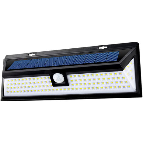 Lumière de capteur de corps humain 118LED lampe de jardin étanche extérieure jardin Villa réverbère applique murale solaire (1/5)