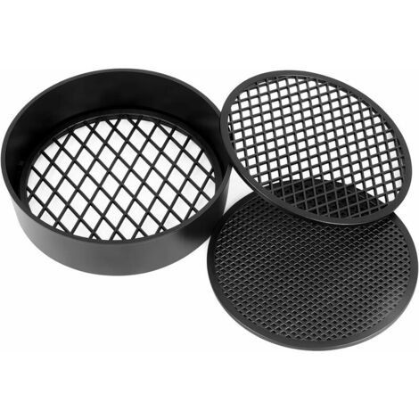 Tamis de Jardin, Tamis inférieur Universel Triomphe 3 en 1, 11 cm Petit Puzzle de Jardinage Tamis en Plastique Portable Tamis de Jardin Noir pour terreau pour Plantes en Pot Jardinage Tamisage du Sol (1/5)