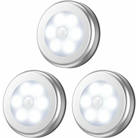 Rails de spots Lampe Détecteur de Mouvement, Lampe LED Detecteur Placard,  Lampe Escalier, Lampe d'armoire, Alimenté par Batterie, pour Escalier