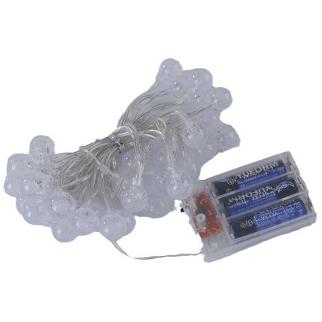 Guirlande lumineuse extérieure à leds, petite goutte d'eau, petites lumières colorées, guirlande lumineuse d'ambiance, décoration du nouvel an de la chambre à coucher (lumière chaude, 80 lumières) (1/5)