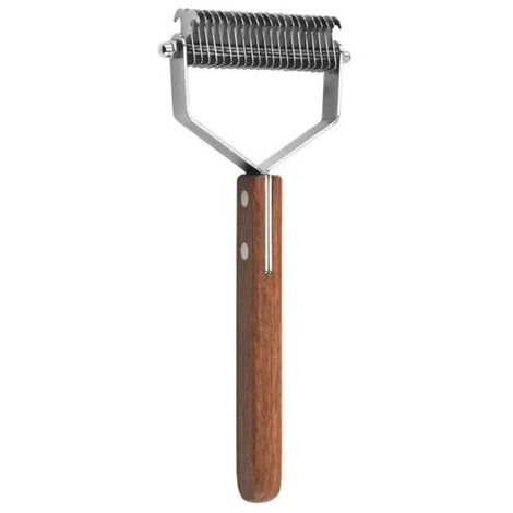 Brosse Chiens Et Chats,Peigne De Toilettage Pour Animaux Domestiques Râteau De Démêlage Réduit Considérablement La Perte De Poils