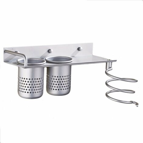 Hair dryer holder discount
