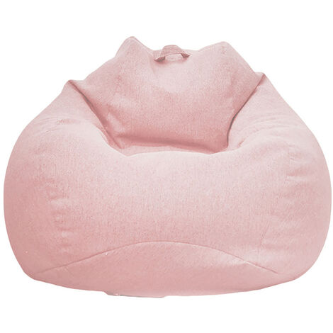 Sac de canapé Lazy Housse de Canapé Inclinable Tissu Housses de Fauteuil Housse de Chaises sans Remplissage Siège Pouf Feuilletée Tatami Salon Meubles (Rose, 75 x 95cm) (1/5)