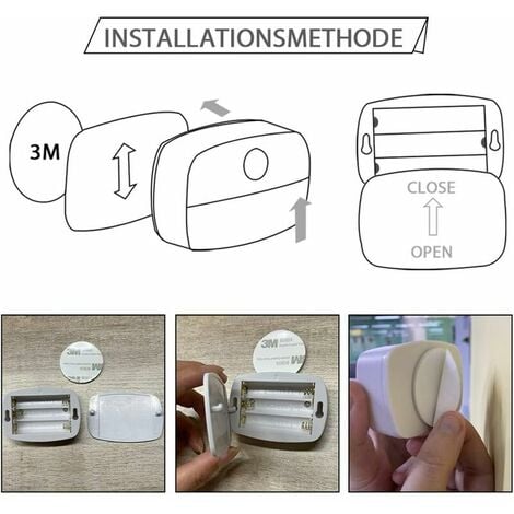 Lot de 2 Veilleuse LED, Veilleuse Detecteur de Mouvement, Applique Murale, Lampes de Placard Détecteur de Mouvement, Lumières Sûres pour Escaliers, Couloir, Salle de Bain, Cuisine, Armoire