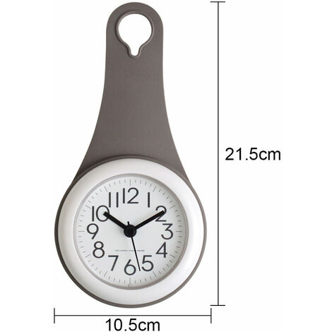 BESPORTBLE Horloge murale de salle de bain étanche et BESPORTBLE Horloge murale de salle de bain étanche et