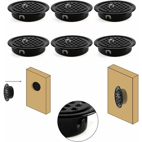 Cache-trou Mural Pour Climatisation - Grille Ronde En Plastique, Protection Contre Poussière Et Insectes